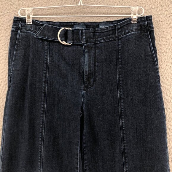 J Jill Jeans Womens 6 Blue Dark Wash Denim Metropolitan Full Leg Straight Casual - Picture 2 of 13